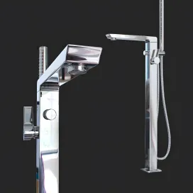 Outdoor bath mixer newform pura libera